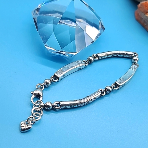 Brighton "Marrakesh" Scrollwork Linked Beaded Bracelet! A Brighton Classic! - Picture 2 of 9